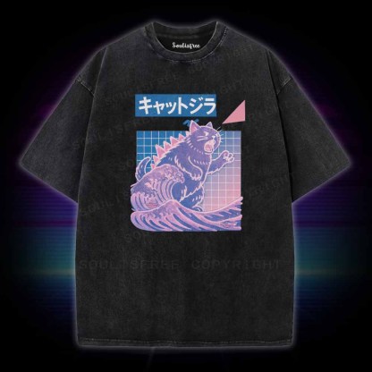 Soulisfree Wave Of Kyattojira Washed Tee