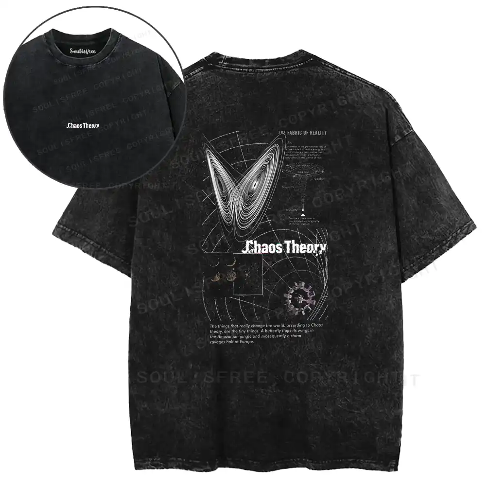 Chaos Theory Philosophy Washed T-shirt