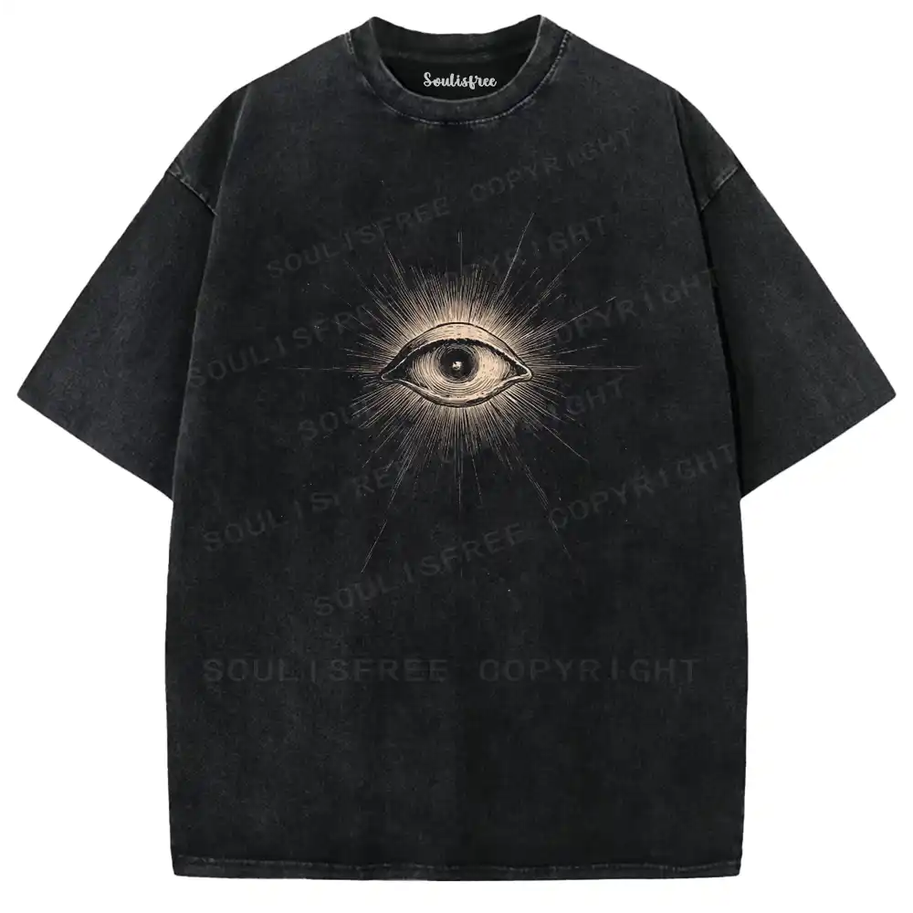 Gilded Sacred Eye Washed T-shirt