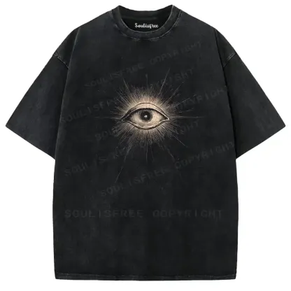 Gilded Sacred Eye Washed T-shirt