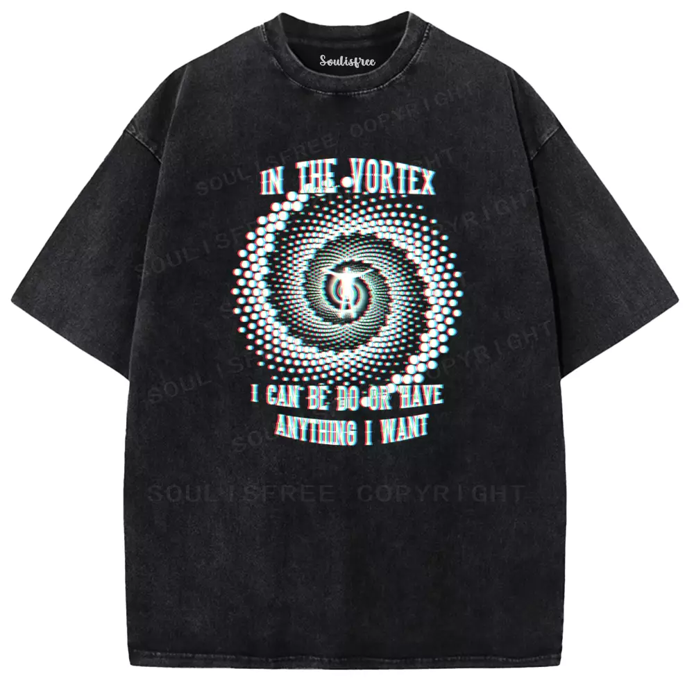 Soulisfree Spiral Gateway to Anything I Desire Washed Tee