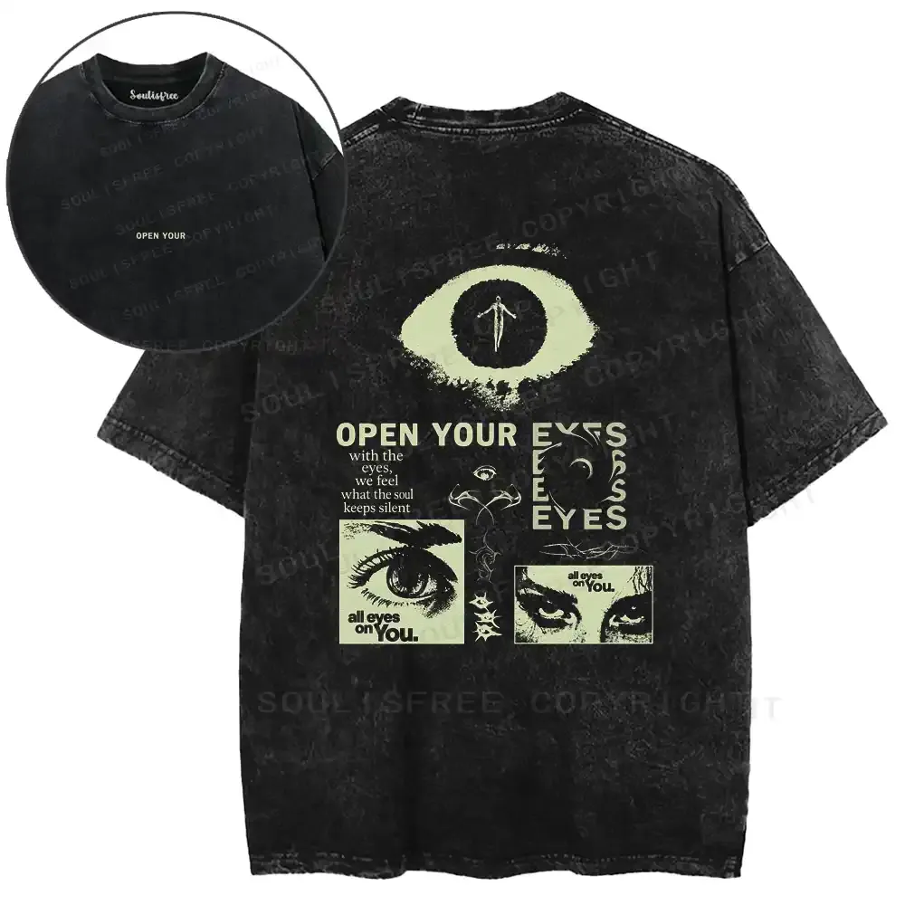 Perceptive Occult Eye Insight Washed T-shirt