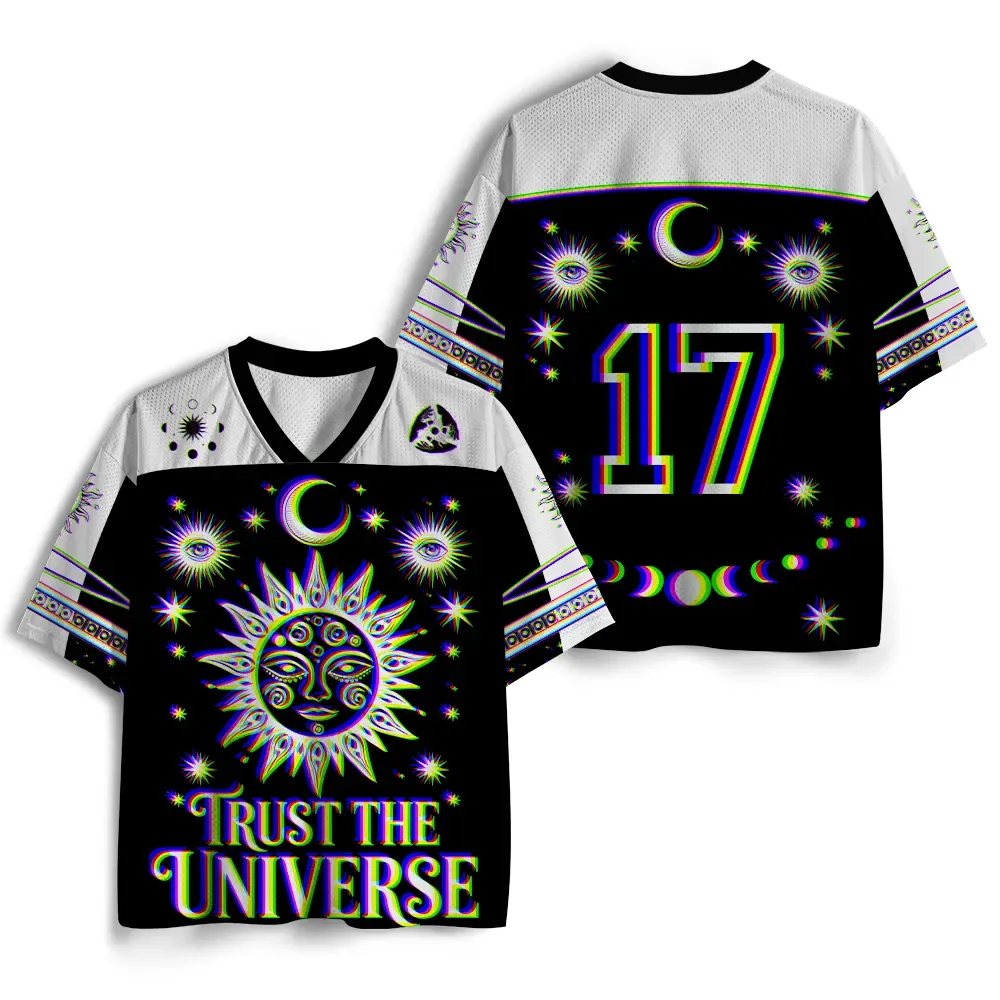 Soulisfree Universe Within You Optic Lines Illusion Mesh Jersey