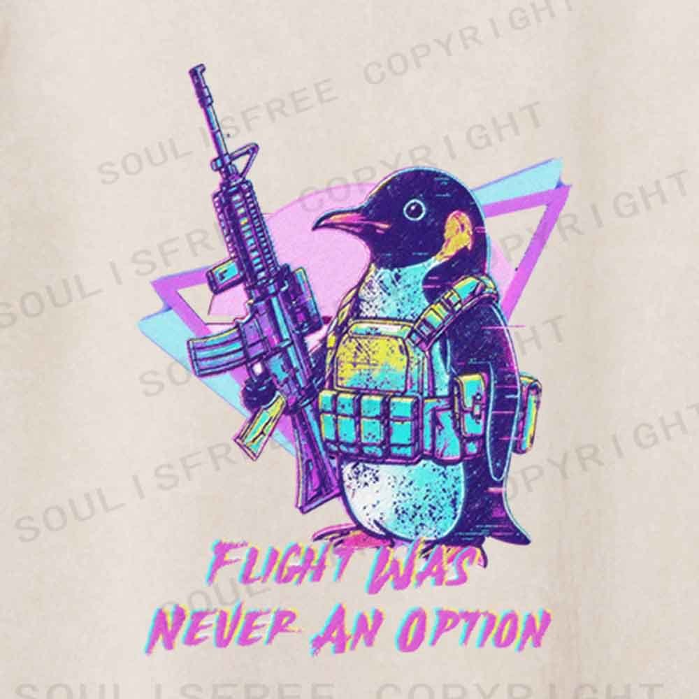 Soulisfree Flight Was Never An Option Washed Tee