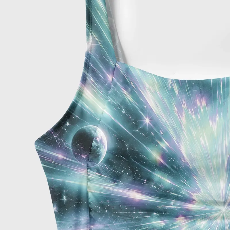 Soulisfree Cosmic Starburst Galaxy One‑Piece Swimsuit