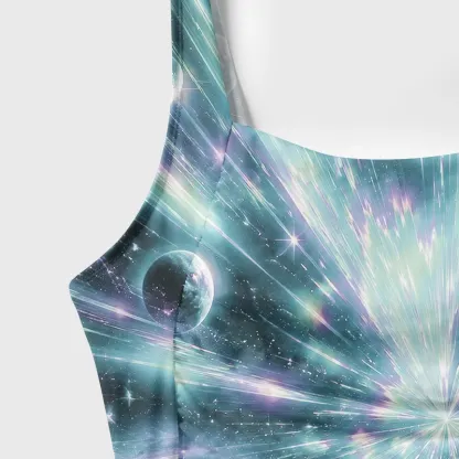 Soulisfree Cosmic Starburst Galaxy One‑Piece Swimsuit