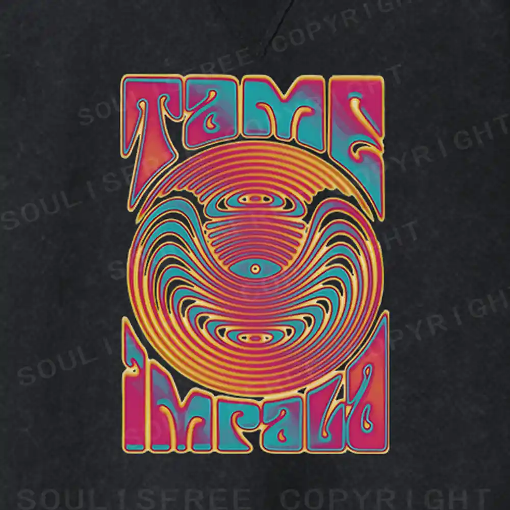 Psychedelic Moment Fit Washed Sweatshirt