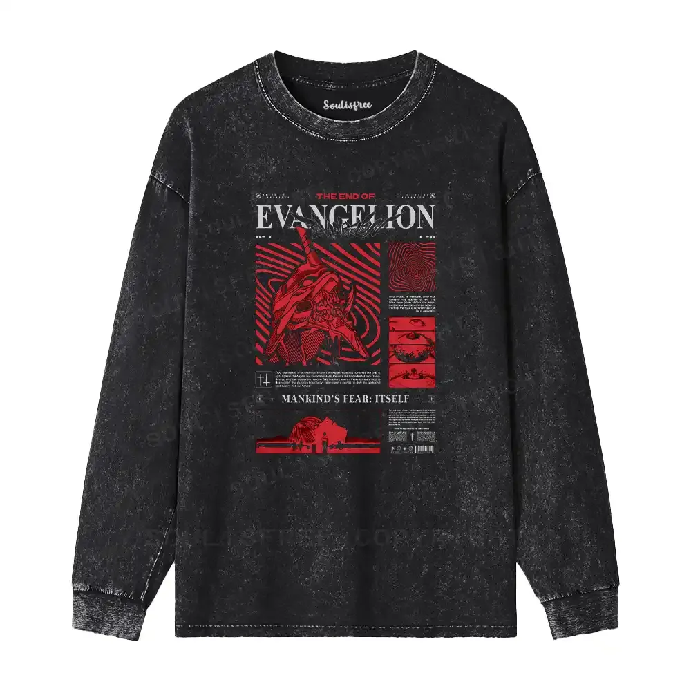 Human Fear: The Ego Washed Long Sleeve Shirt