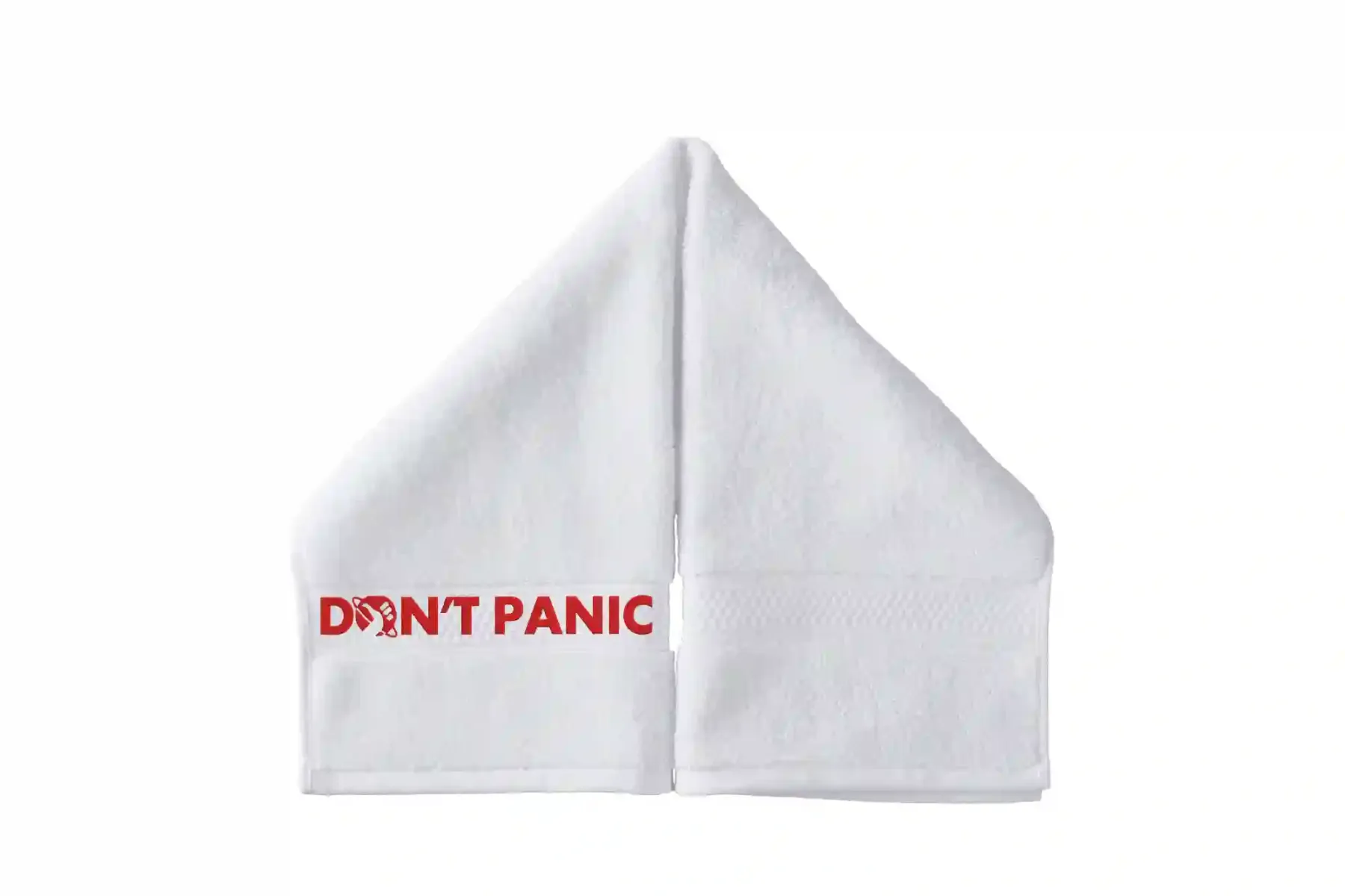 Don't Panic, The Answer Is 42 Embroidered Hand Towel