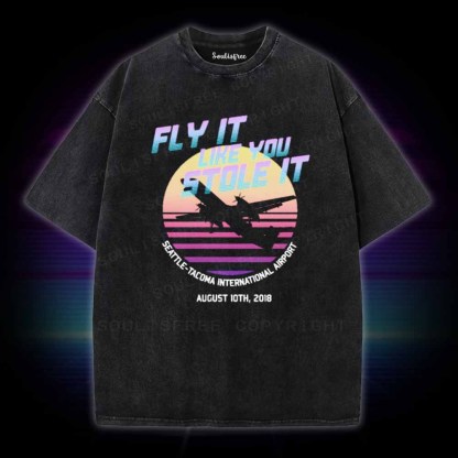 Soulisfree Fly It Like You Stole It Washed Tee