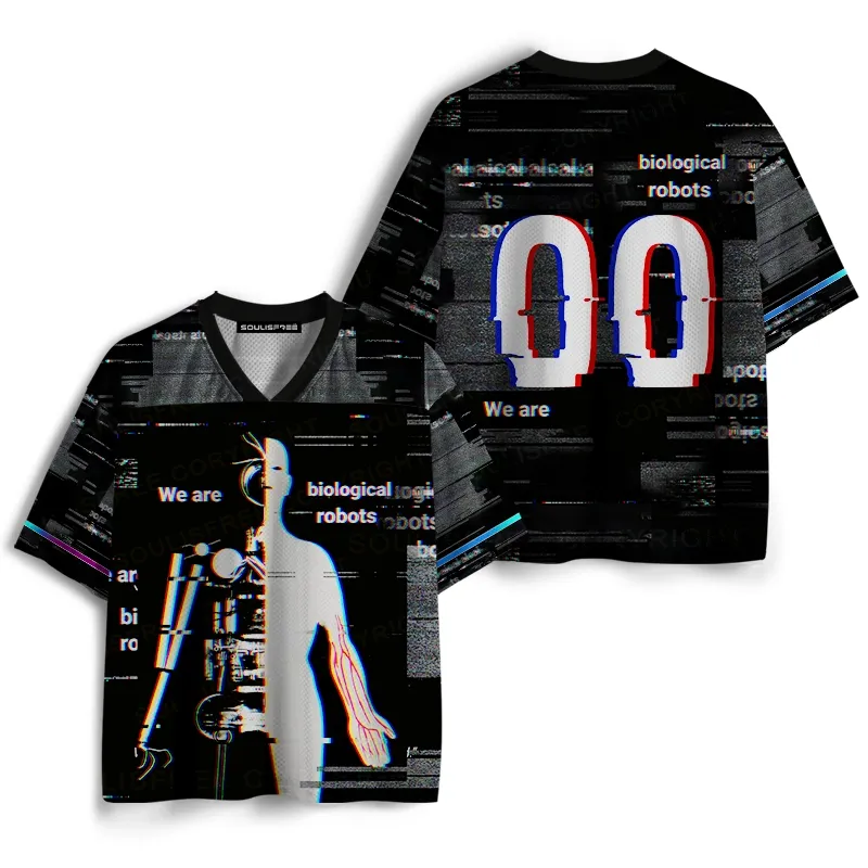 Soulisfree We Are Biological Robots  Mesh Jersey