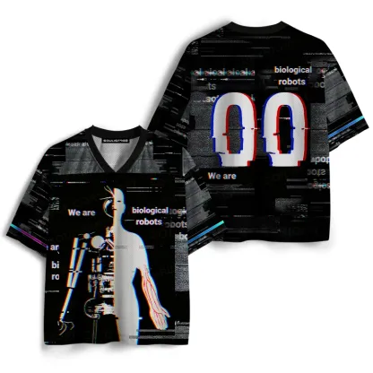 Soulisfree We Are Biological Robots  Mesh Jersey