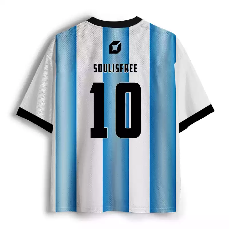 Soulisfree Celestial Stripes Mesh Jersey