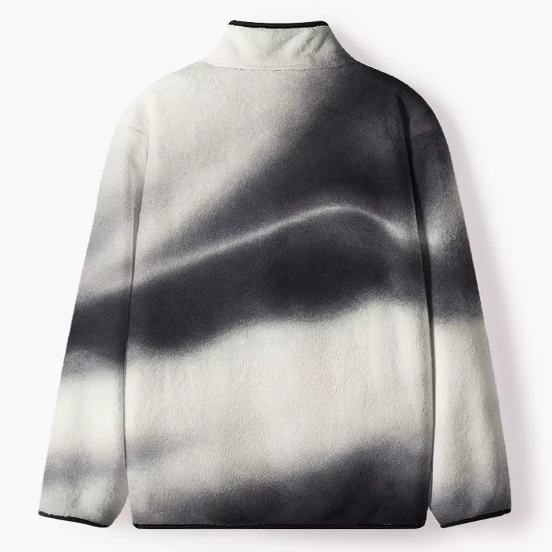 Soulisfree  Between Light And Shadow Flannel Zip-Up Jacket