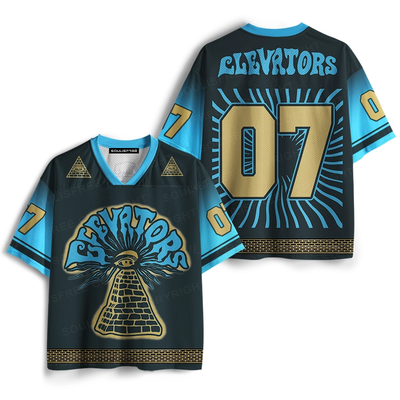 Soulisfree All-Seeing Eye Pyramid Mesh Jersey