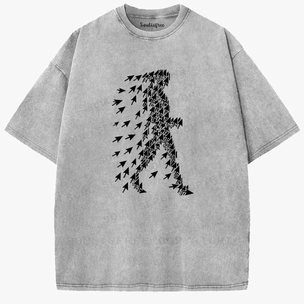 Soulisfree  The Cursor Traveler Washed Tee