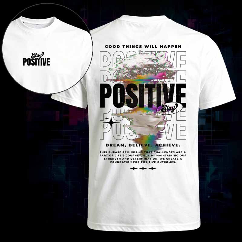 Soulisfree   STAY POSITIVE COOD THINGS WILL HAPPEN Classic Tee