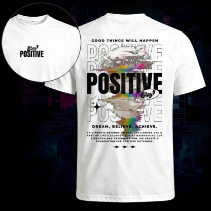 Soulisfree   STAY POSITIVE COOD THINGS WILL HAPPEN Classic Tee