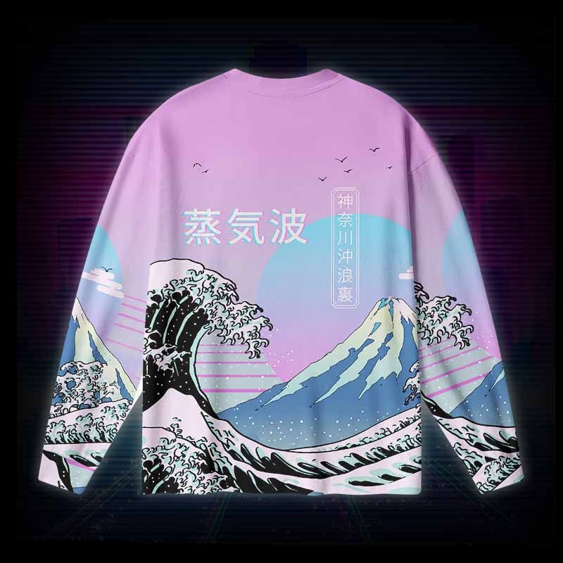 Soulisfree NEON FUJI Long Sleeve Cotton Tee