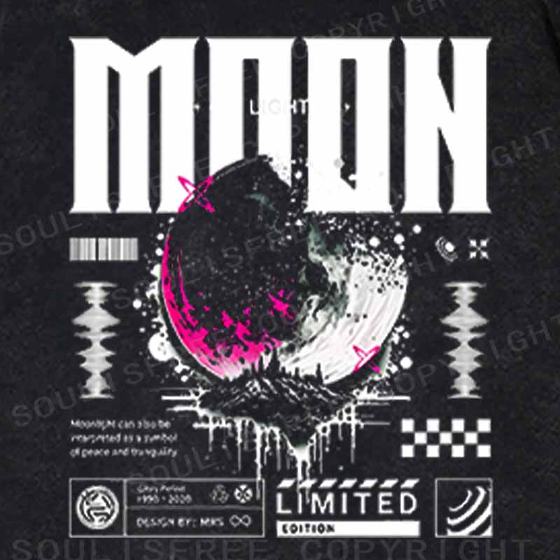 Soulisfree Limited Edition Moon  Washed Hoodie
