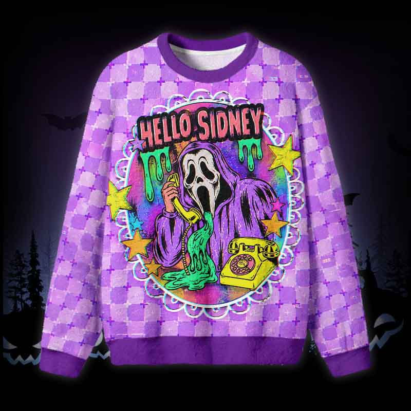 Soulisfree Hello Sydney Fuzzy Crewneck Sweater