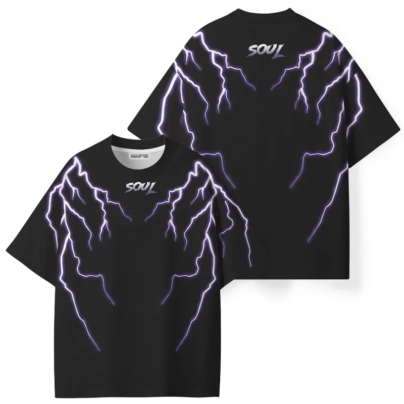 Soulisfree Neon Lightning ECO‑PERF Graphic Tee