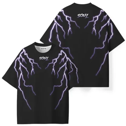 Soulisfree Neon Lightning ECO‑PERF Graphic Tee