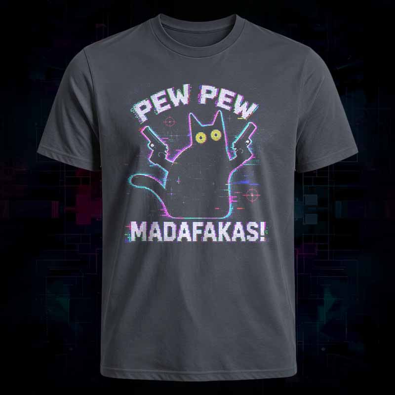 Soulisfree Pew Pew Cat Chaos Classic Tee