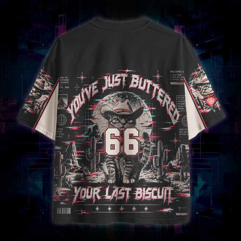 Soulisfree You've Just Buttered Your Last Biscuit Mesh Jersey