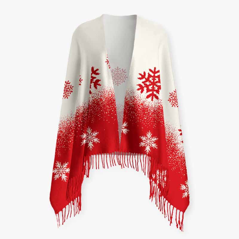 Soulisfree A Winter Snowfall Story Fuzzy Fringed Scarf