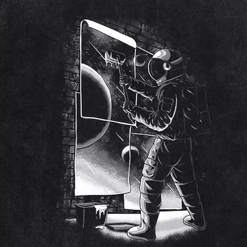Gravity Can’t Hold Me Washed Space T-shirt