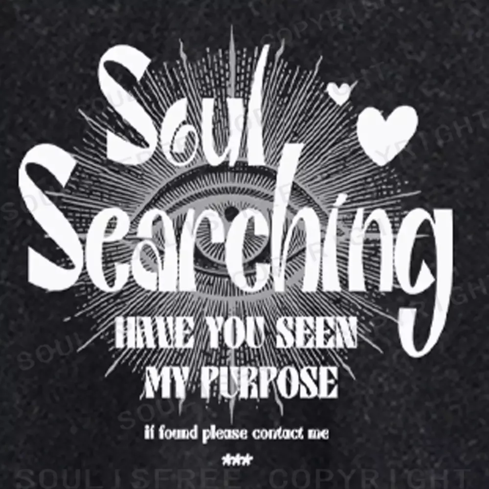 SOUL SEARCHING Washed Crop T-shirt