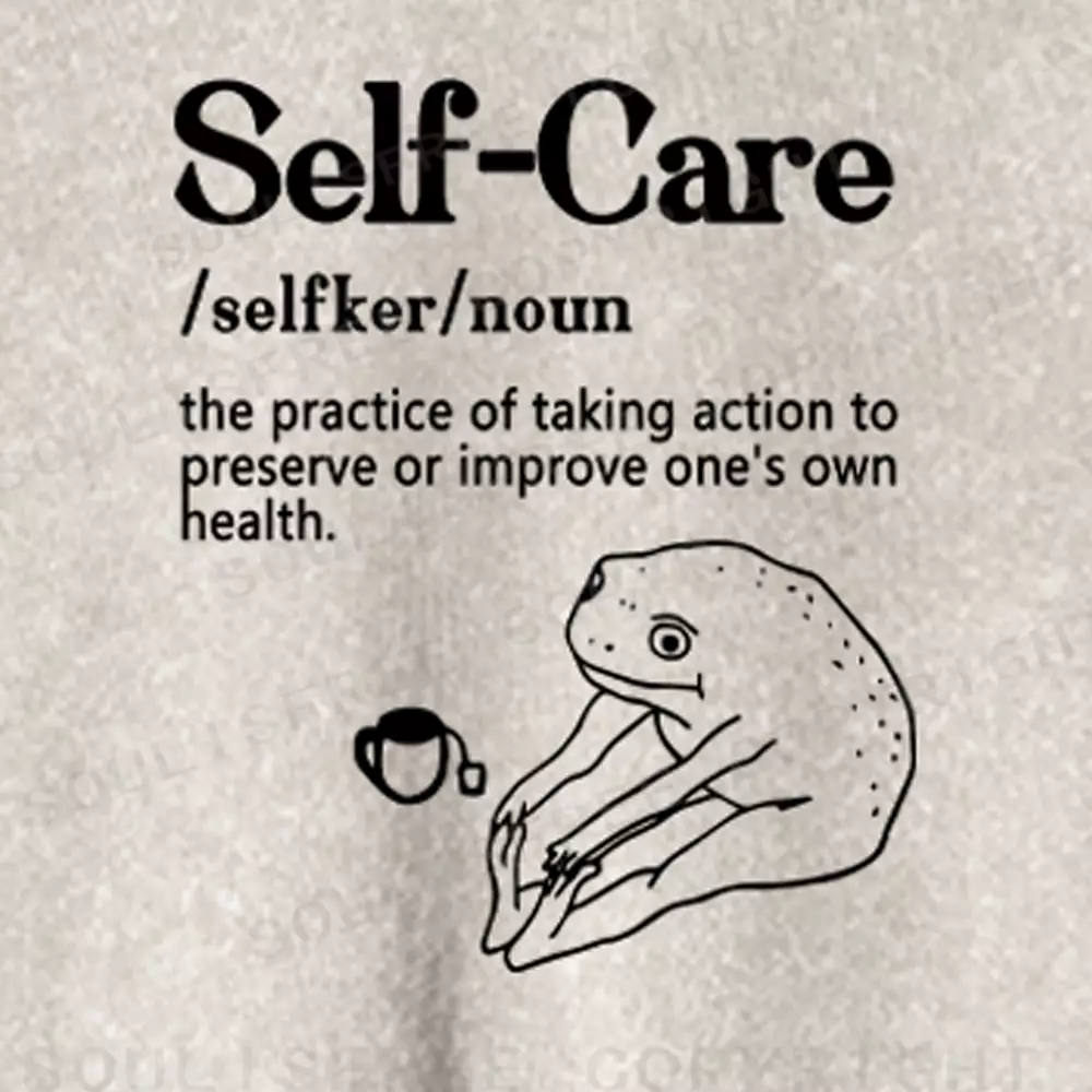 Self Care Washed Cropped Sweatshirt