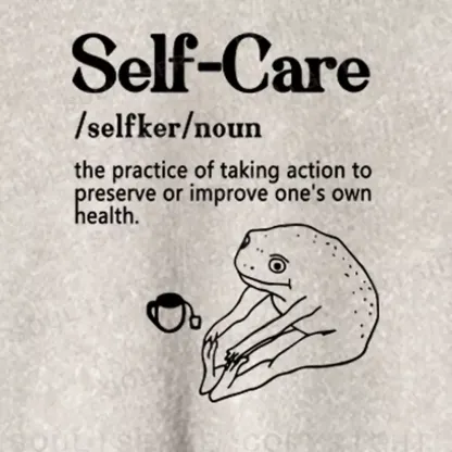 Self Care Washed Cropped Sweatshirt