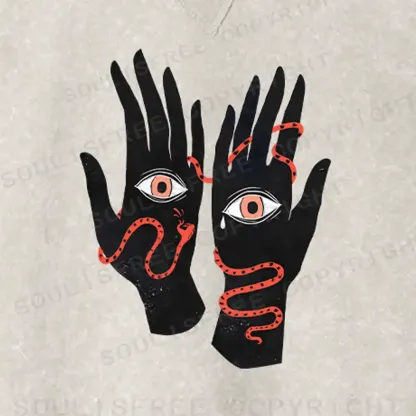 The Eyes Will Not Deceive You Fit Washed Sweatshirt