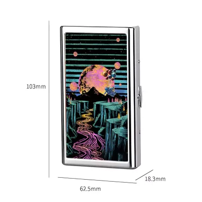 Moon And Balloon Cigarette Case