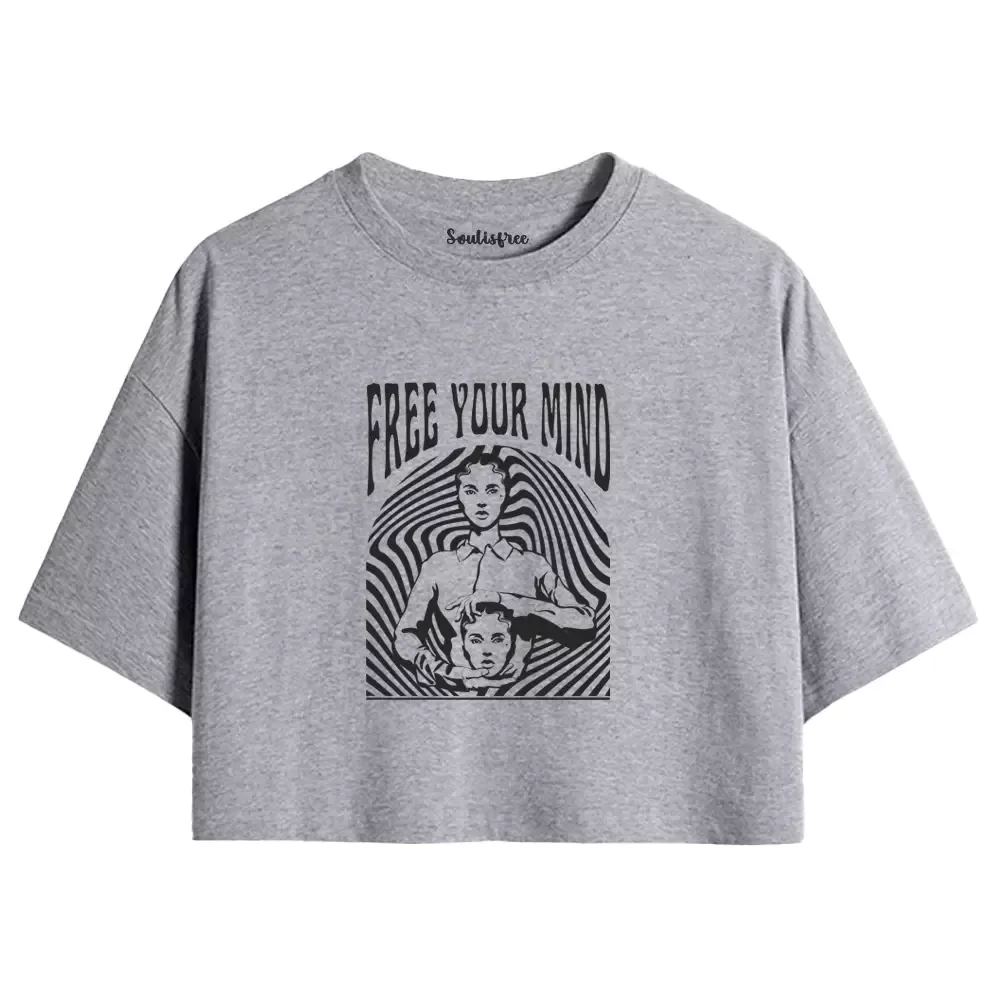 Designed Free Your Mind Crop Top