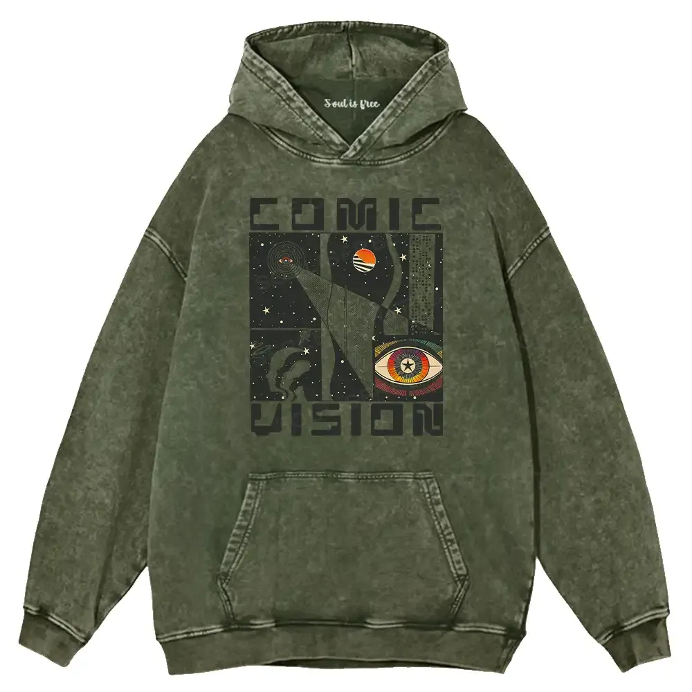 Comic Vision Washed Hoodie