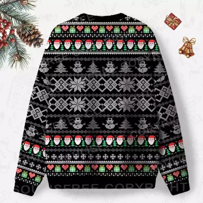 Merry Shitmas Ugly Christmas Knit Sweatshirt