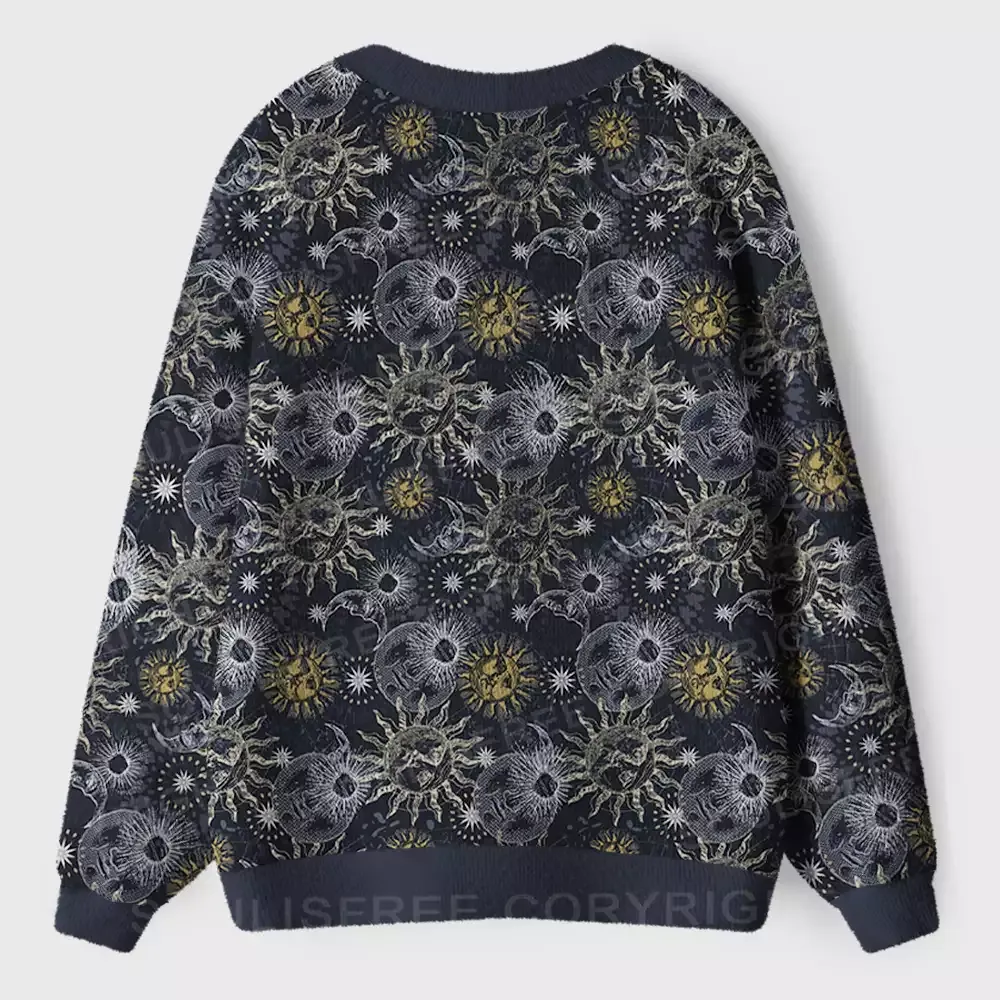 Celestial Awakening Ugly Cardigan Sweaters