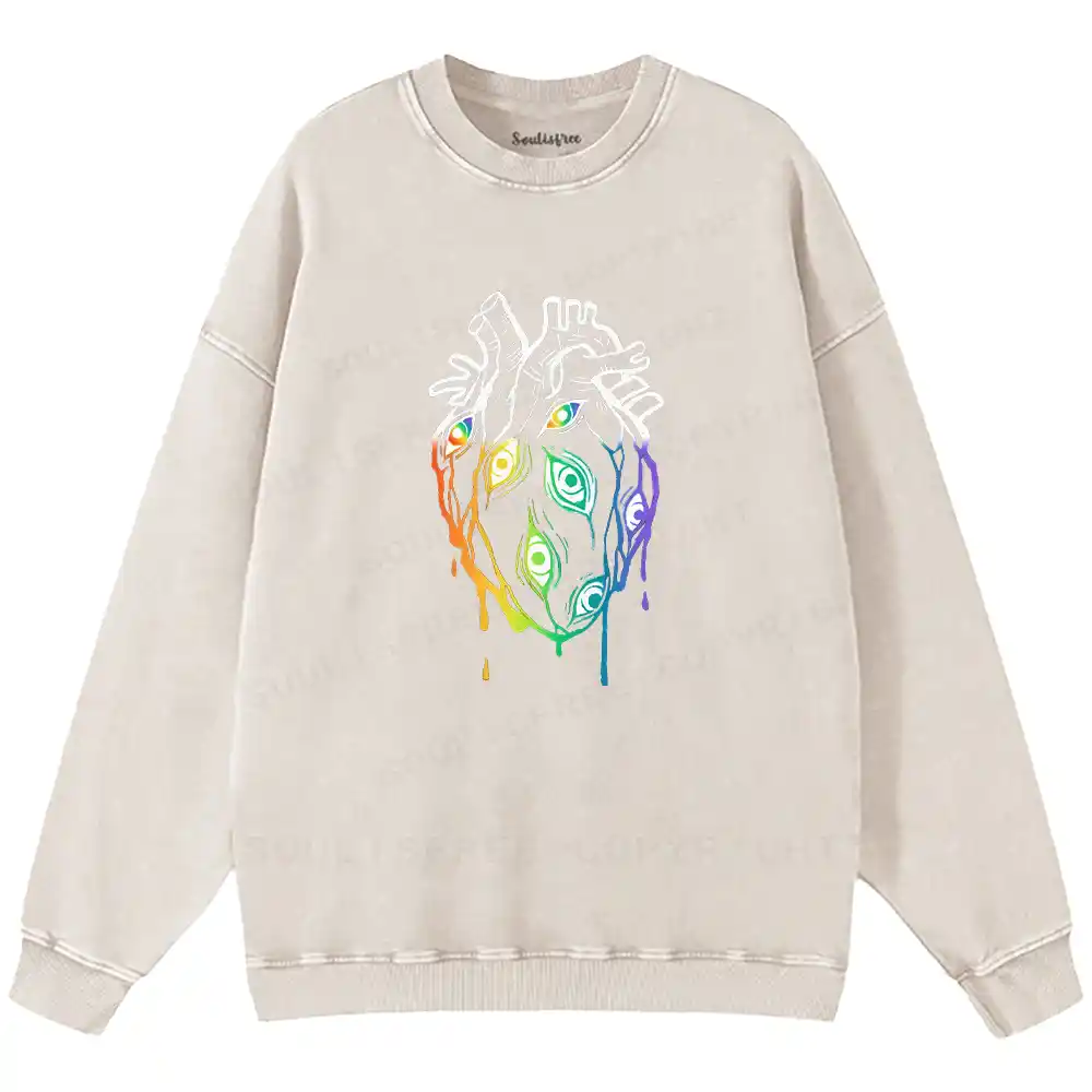 Eyes Within the Hear Washed Sweatshirts