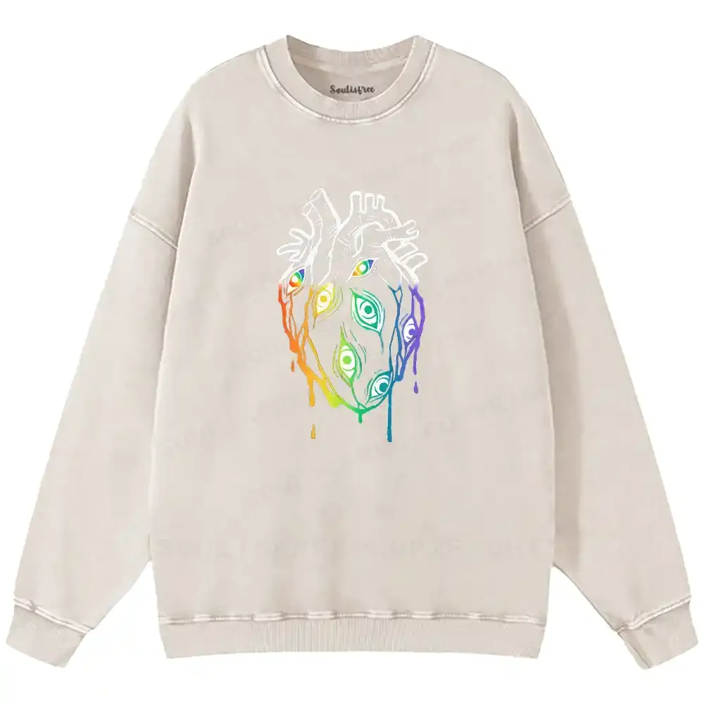 Eyes Within the Hear Washed Sweatshirts