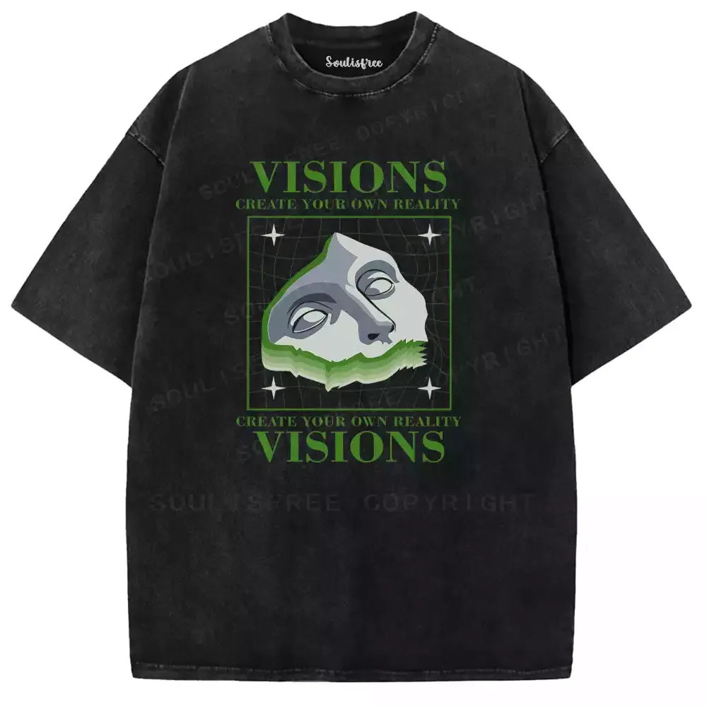 Visions Create Reality Washed T-shirt