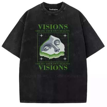Visions Create Reality Washed T-shirt