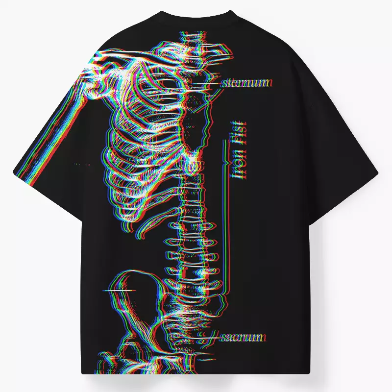 Soulisfree RGB Skeleton ECO‑PERF Graphic Tee
