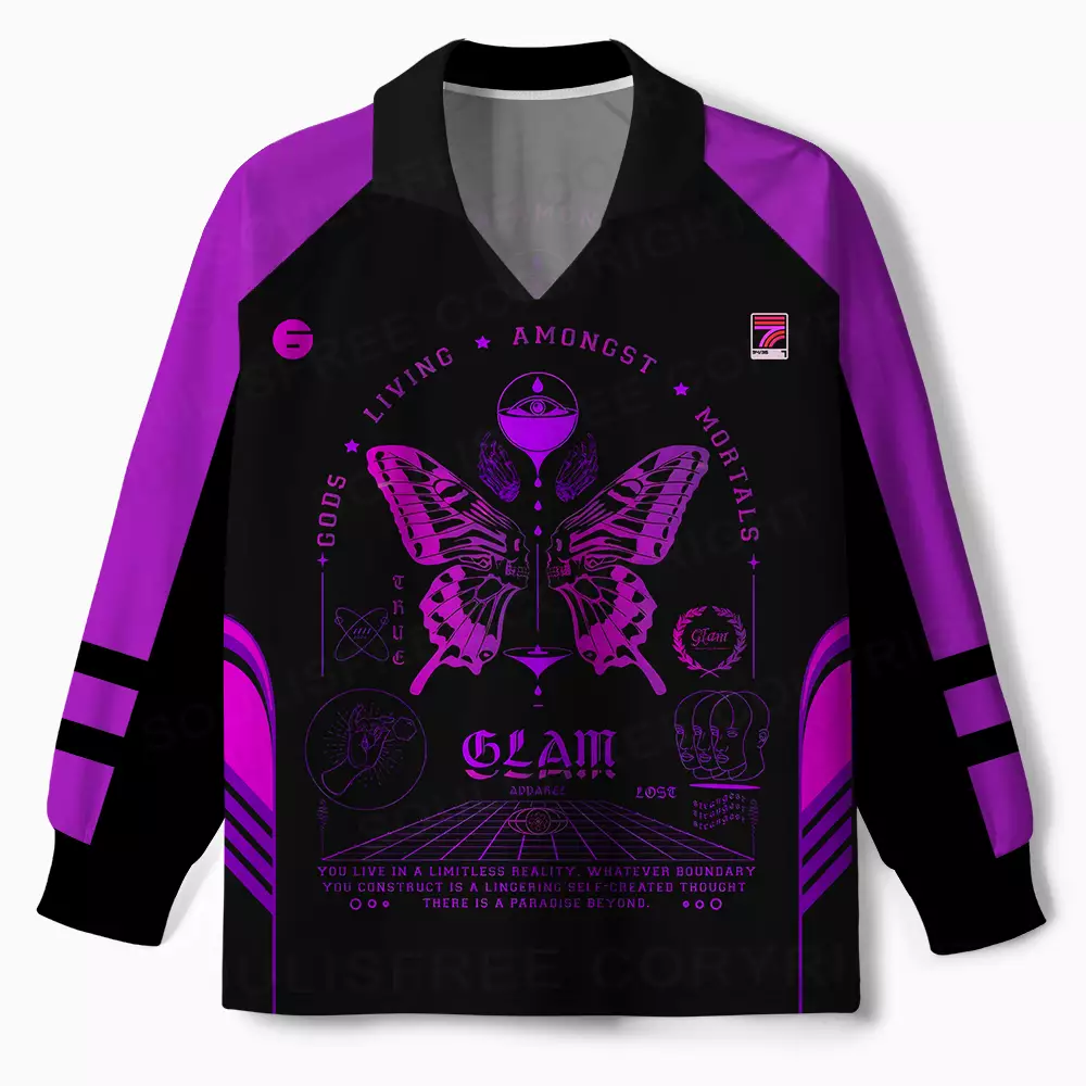 Gods Living Among Us Long Sleeve Polo Jersey