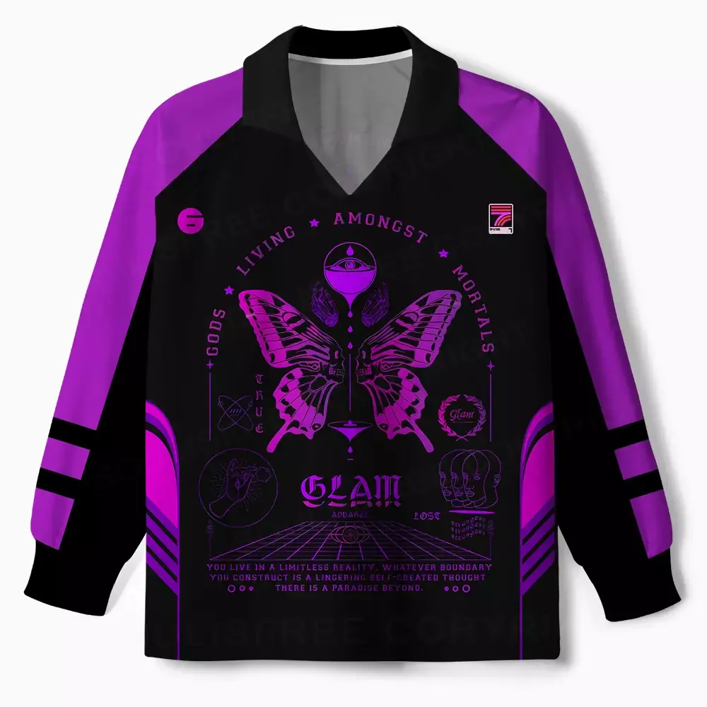 Gods Living Among Us Long Sleeve Polo Jersey