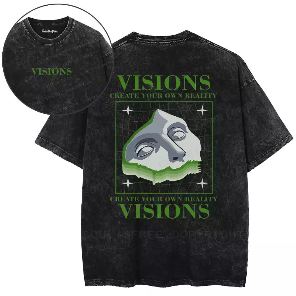 Visions Create Reality Washed T-shirt