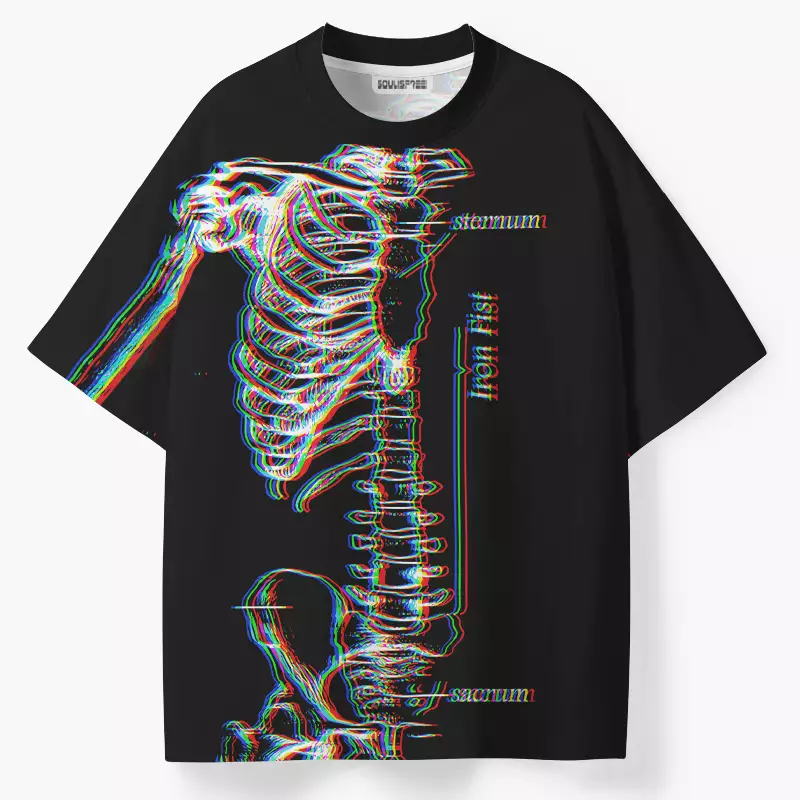 Soulisfree RGB Skeleton ECO‑PERF Graphic Tee