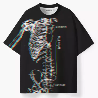 Soulisfree RGB Skeleton ECO‑PERF Graphic Tee